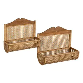 Appendiabiti da parete Bambù 50,5 x 20 x 42,5 cm (2 Unità) di BigBuy Home, Appendiabiti a parete - Rif: S8805223, Prezzo: 62,...