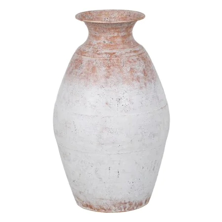 Vaso Branco Ferro 28 x 28 x 45,5 cm de BigBuy Home, Jarrões - Ref: S8805225, Preço: 42,91 €, Desconto: %