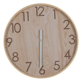 Wall Clock Natural Wood 60 x 60 x 5,5 cm by BigBuy Home, Wall Clocks - Ref: S8805242, Price: 62,59 €, Discount: %