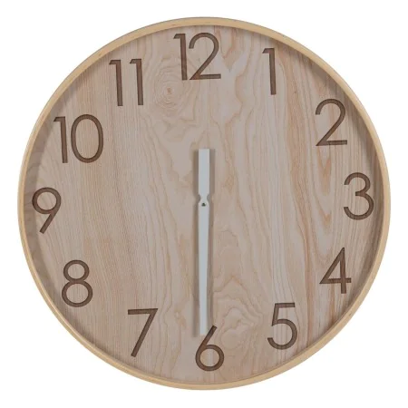 Wall Clock Natural Wood 60 x 60 x 5,5 cm by BigBuy Home, Wall Clocks - Ref: S8805242, Price: 62,59 €, Discount: %