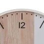 Horloge Murale Blanc Naturel Bois 60 x 60 x 5,5 cm de BigBuy Home, Pendules murales - Réf : S8805243, Prix : 62,59 €, Remise : %