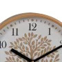 Wall Clock Tree White Natural Wood Crystal 22 x 22 x 4,5 cm by BigBuy Home, Wall Clocks - Ref: S8805245, Price: 19,24 €, Disc...