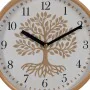 Wall Clock Tree White Natural Wood Crystal 22 x 22 x 4,5 cm by BigBuy Home, Wall Clocks - Ref: S8805245, Price: 19,24 €, Disc...