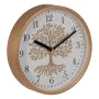 Wall Clock Tree White Natural Wood Crystal 22 x 22 x 4,5 cm by BigBuy Home, Wall Clocks - Ref: S8805245, Price: 19,24 €, Disc...