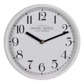 Horloge Murale Blanc Bois Verre 22 x 22 x 4,5 cm de BigBuy Home, Pendules murales - Réf : S8805246, Prix : 19,24 €, Remise : %