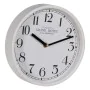 Horloge Murale Blanc Bois Verre 22 x 22 x 4,5 cm de BigBuy Home, Pendules murales - Réf : S8805246, Prix : 20,04 €, Remise : %