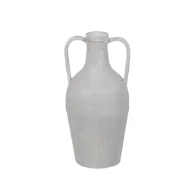 Vase White Iron 18,5 x 18,5 x 38,5 cm by BigBuy Home, Vases - Ref: S8805256, Price: 31,73 €, Discount: %