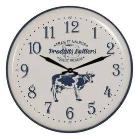 Horloge Murale Noir Crème Fer 62 x 62 x 6,5 cm de BigBuy Home, Pendules murales - Réf : S8805260, Prix : 43,92 €, Remise : %