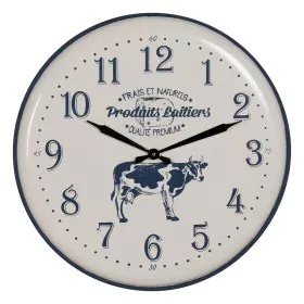 Horloge Murale Noir Crème Fer 62 x 62 x 6,5 cm de BigBuy Home, Pendules murales - Réf : S8805260, Prix : 43,92 €, Remise : %