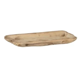 Schale natürlich Holz 55 x 23 x 5 cm von BigBuy Home, Teller und Schüsseln - Ref: S8805261, Preis: 19,95 €, Rabatt: %