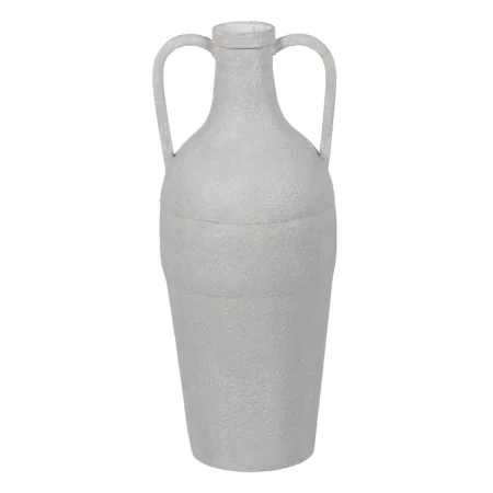 Vase White Iron 18,5 x 18,5 x 46 cm by BigBuy Home, Vases - Ref: S8805275, Price: 35,74 €, Discount: %