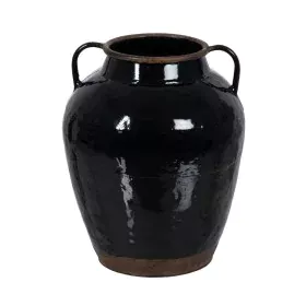 Jarrón Negro Hierro 23 x 23 x 28,5 cm de BigBuy Home, Jarrones - Ref: S8805277, Precio: 40,37 €, Descuento: %