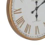 Horloge Murale Blanc Naturel Fer 60 x 60 x 6 cm de BigBuy Home, Pendules murales - Réf : S8805283, Prix : 61,07 €, Remise : %