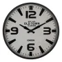 Horloge Murale Blanc Noir Fer 46 x 46 x 6 cm de BigBuy Home, Pendules murales - Réf : S8805284, Prix : 35,14 €, Remise : %