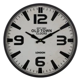 Orologio da Parete Bianco Nero Ferro 46 x 46 x 6 cm di BigBuy Home, Orologi da parete - Rif: S8805284, Prezzo: 35,14 €, Scont...