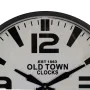 Wall Clock White Black Iron 46 x 46 x 6 cm by BigBuy Home, Wall Clocks - Ref: S8805284, Price: 35,14 €, Discount: %