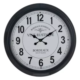 Reloj de Pared Blanco Negro Hierro 70 x 70 x 6,5 cm de BigBuy Home, Relojes de pared - Ref: S8805285, Precio: 73,10 €, Descue...