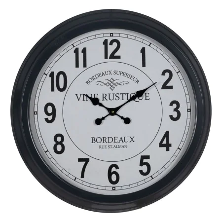 Orologio da Parete Bianco Nero Ferro 70 x 70 x 6,5 cm di BigBuy Home, Orologi da parete - Rif: S8805285, Prezzo: 73,10 €, Sco...