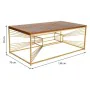 Mesa de Centro Alexandra House Living Oro Natural Hierro Madera de abeto Madera MDF 70 x 50 x 130 cm de Alexandra House Livin...