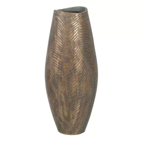 Vaso Verde Dorato Poliresina 22 x 22 x 54 cm di BigBuy Home, Vasi - Rif: S8805299, Prezzo: 54,09 €, Sconto: %