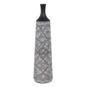 Vase White Black Polyresin 20 x 20 x 80 cm by BigBuy Home, Vases - Ref: S8805320, Price: 58,00 €, Discount: %