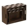 Juego de Cajas Decorativas Marrón Natural Madera de Paulonia 44 x 31 x 18 cm (3 Piezas) de BigBuy Home, Cajas - Ref: S8805324...