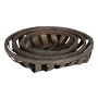 Basket set Brown Wood 51 x 51 x 9 cm (3 Units) by BigBuy Home, Storage baskets - Ref: S8805326, Price: 33,89 €, Discount: %