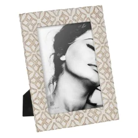 Photo frame White Beige Polyresin 17,8 x 1,8 x 22,9 cm by BigBuy Home, Table and wall frames - Ref: S8805333, Price: 13,00 €,...