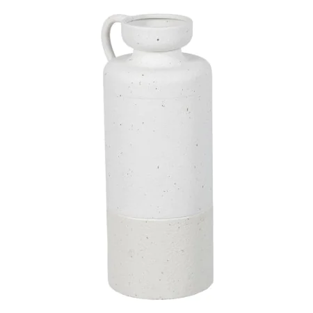 Vase Blanc Fer 16 x 16 x 40 cm de BigBuy Home, Vases - Réf : S8805340, Prix : 25,03 €, Remise : %