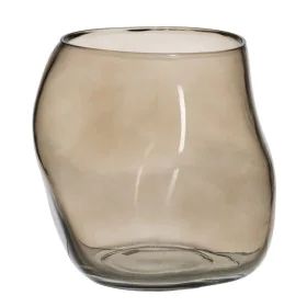 Vase Taupe Verre 18,5 x 19,5 x 19,5 cm de BigBuy Home, Vases - Réf : S8805344, Prix : 20,69 €, Remise : %