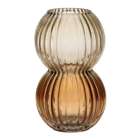 Vase Bernstein Kristall 12 x 12 x 20 cm von BigBuy Home, Vasen - Ref: S8805357, Preis: 13,90 €, Rabatt: %