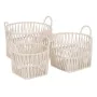 Juego de Cestos Blanco Cuerda 38 x 38 x 32 cm (3 Piezas) de BigBuy Home, Cestos de almacenaje - Ref: S8805360, Precio: 43,58 ...