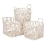 Juego de Cestos Blanco Cuerda 38 x 38 x 32 cm (3 Piezas) de BigBuy Home, Cestos de almacenaje - Ref: S8805360, Precio: 43,58 ...