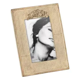 Cadre photo Beige Polyrésine 17,2 x 2,5 x 22,2 cm de BigBuy Home, Cadres muraux et de table - Réf : S8805370, Prix : 12,48 €,...