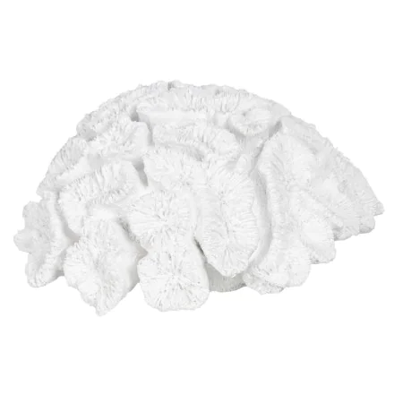 Figurine Décorative Blanc Corail 23 x 22 x 11 cm de BigBuy Home, Objets de décoration - Réf : S8805375, Prix : 16,93 €, Remis...