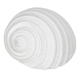 Figura Decorativa Blanco Caracola 11 x 9 x 8 cm de BigBuy Home, Adornos - Ref: S8805378, Precio: 6,98 €, Descuento: %