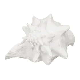 Figurine Décorative Blanc Conque 21 x 19 x 13 cm de BigBuy Home, Objets de décoration - Réf : S8805381, Prix : 17,53 €, Remis...