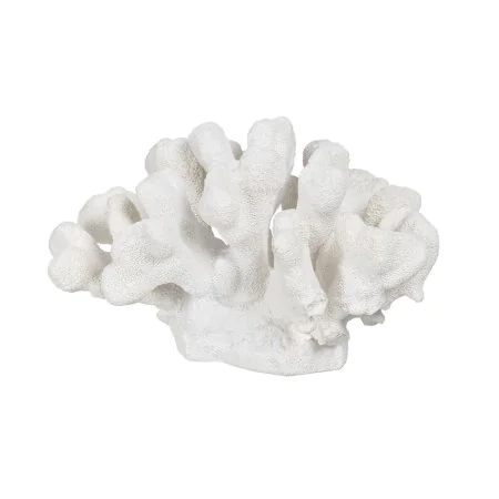 Figurine Décorative Blanc Corail 19 x 14 x 11 cm de BigBuy Home, Objets de décoration - Réf : S8805382, Prix : 18,86 €, Remis...