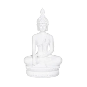 Deko-Figur Weiß Buddha 19,2 x 12 x 32,5 cm von BigBuy Home, Ornamente - Ref: S8805383, Preis: 30,02 €, Rabatt: %