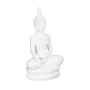 Decorative Figure White Buddha 19,2 x 12 x 32,5 cm by BigBuy Home, Ornaments - Ref: S8805383, Price: 30,02 €, Discount: %