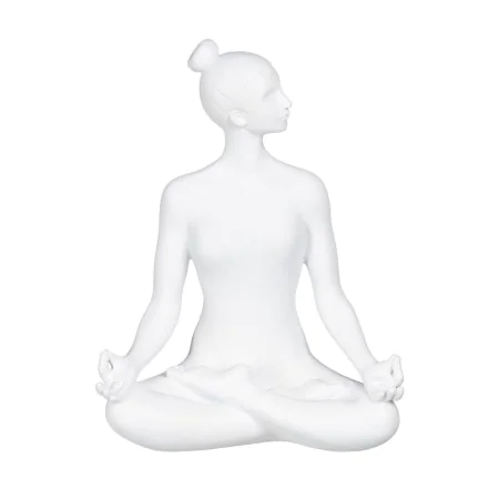 Figura Decorativa Blanco 17,5 x 11 x 23,5 cm de BigBuy Home, Adornos - Ref: S8805386, Precio: 23,81 €, Descuento: %