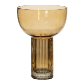 Vase Brown Crystal 18 x 18 x 25,5 cm by BigBuy Home, Vases - Ref: S8805400, Price: 24,09 €, Discount: %