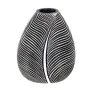 Vase White Black Polyresin 17,5 x 17,5 x 20,5 cm by BigBuy Home, Vases - Ref: S8805404, Price: 15,75 €, Discount: %