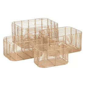 Set of Baskets Natural Resin 46 x 35 x 23 cm (4 Units) by BigBuy Home, Storage baskets - Ref: S8805408, Price: 64,54 €, Disco...