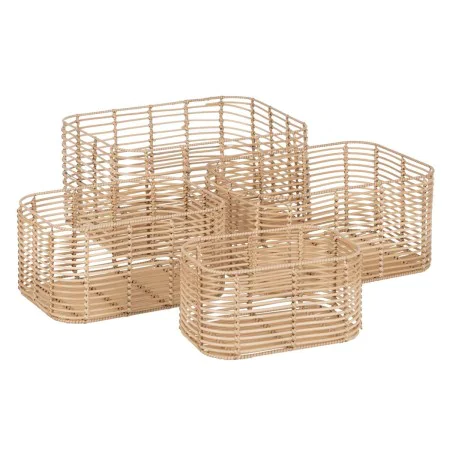 Set di Cesti Naturale Resina 46 x 35 x 23 cm (4 Unità) di BigBuy Home, Cesti portaoggetti - Rif: S8805408, Prezzo: 64,54 €, S...