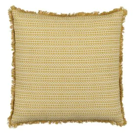 Coussin Coton Beige Moutarde 50 x 50 cm de BigBuy Home, Coussins - Réf : S8805422, Prix : 19,28 €, Remise : %