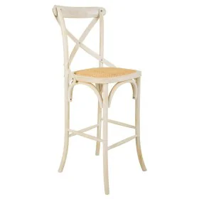 Stool Alexandra House Living White Rattan 53 x 116 x 45 cm by Alexandra House Living, Sofas and chairs - Ref: D1631252, Price...