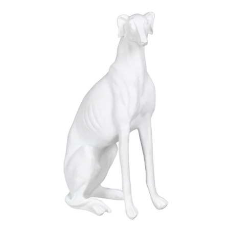 Decorative Figure White Dog 19 x 12 x 37,5 cm by BigBuy Home, Ornaments - Ref: S8805427, Price: 35,24 €, Discount: %