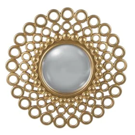 Wall mirror Golden Polyresin 32,5 x 1,8 x 32,5 cm by BigBuy Home, Wall-Mounted Mirrors - Ref: S8805441, Price: 34,74 €, Disco...