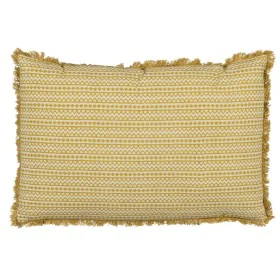 Coussin Coton Beige Moutarde 60 x 40 cm de BigBuy Home, Coussins - Réf : S8805451, Prix : 20,50 €, Remise : %